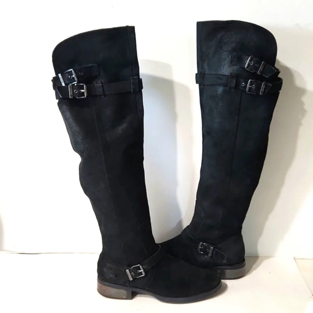 Circus by Sam Edelman Suede Black Over-the-Knee Women's Boots Size 7.5